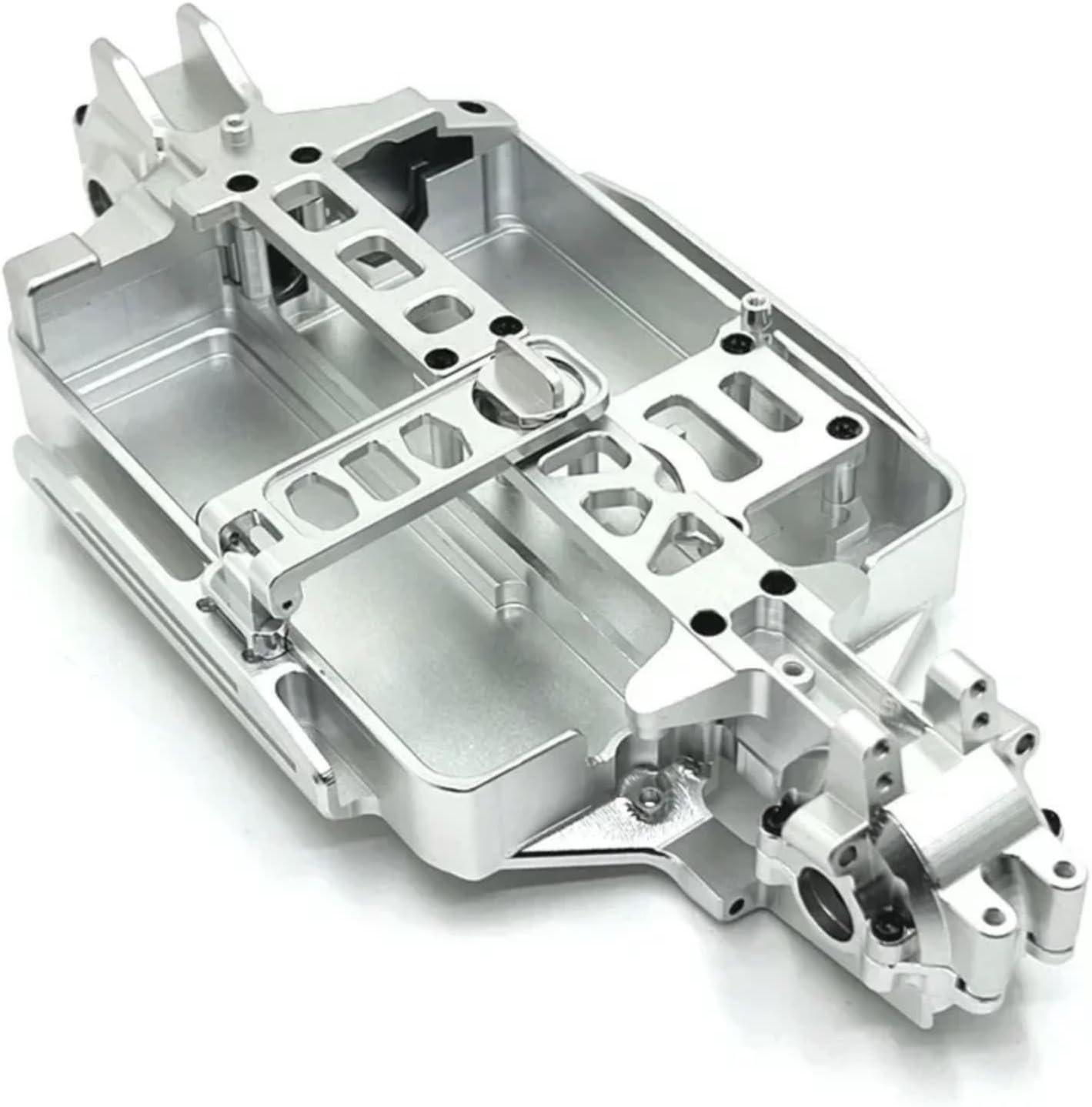 RC Car Parts for Mjx for Hyper Go 16207 16208 16209 16210 H16 M162 1/16 RC Remote Control Car Metal Body for Chassis Upgrade Parts Accessories(Silver)