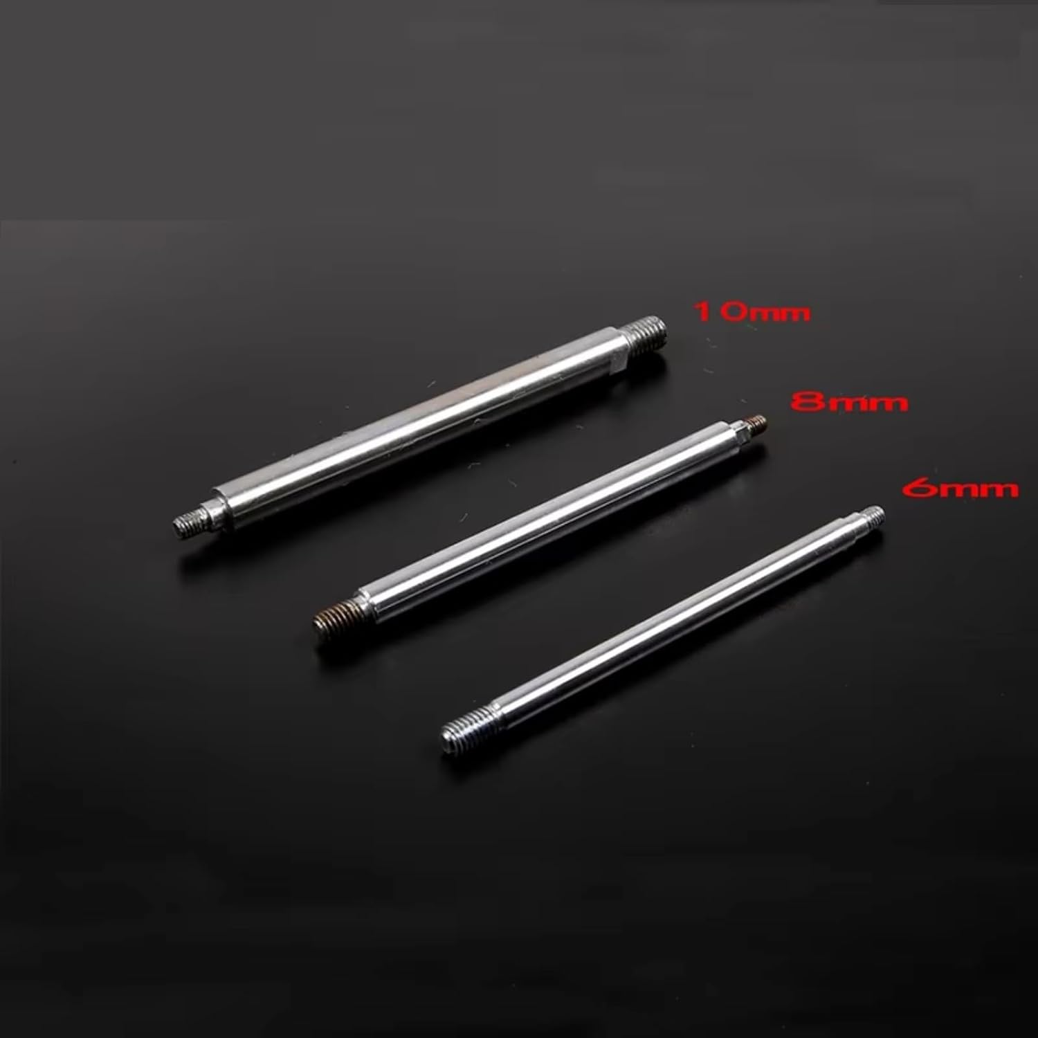 RC car Components Compatible with HPI for ROVAN for ROFUN for KM GTB TS for Baja 5B 1/5 RC Car Parts High Strength 10MM Front Rear Shock Absorber Set(Gray)