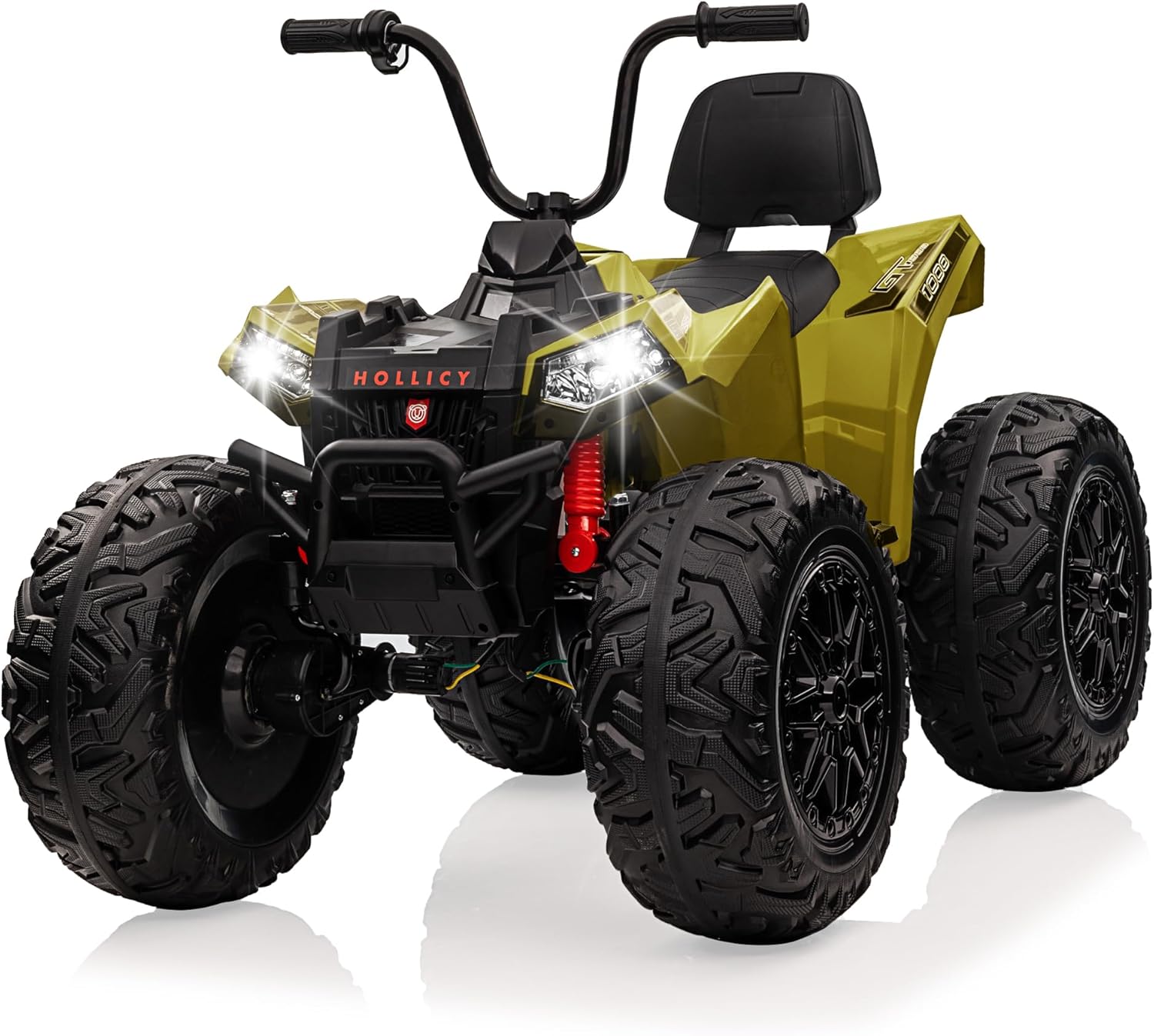 24V Kids Ride on Electric ATV,2 Seater 4WD All Terrain Quad, 4 Wheeler Ride on Toy Car