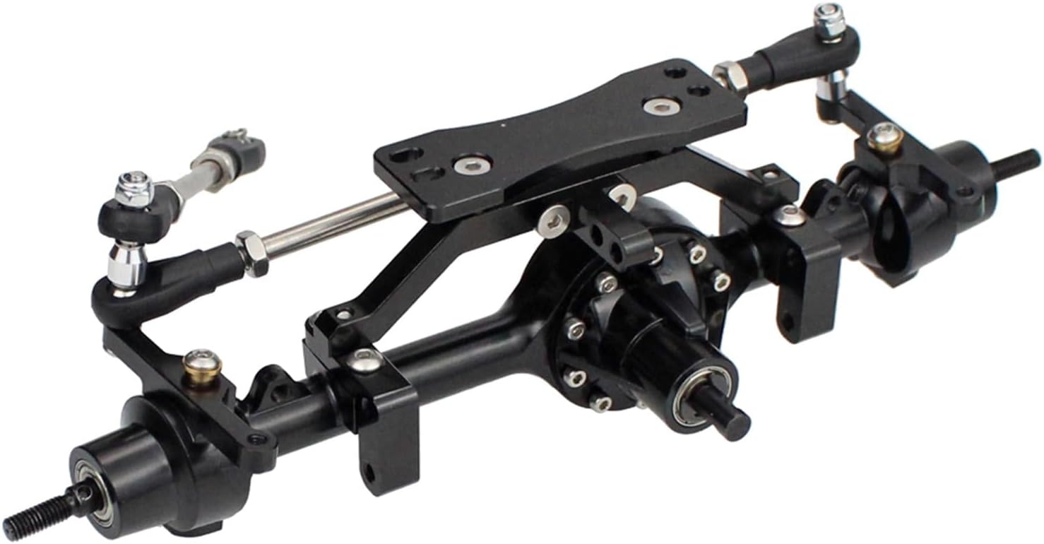 RC Spare Part Compatible with D90 Yota II Upgrade Parts Aluminum Alloy Front Rear Axle CNC Machined 1:10 RC Crawler Replacement Accessories(Rear and Front)