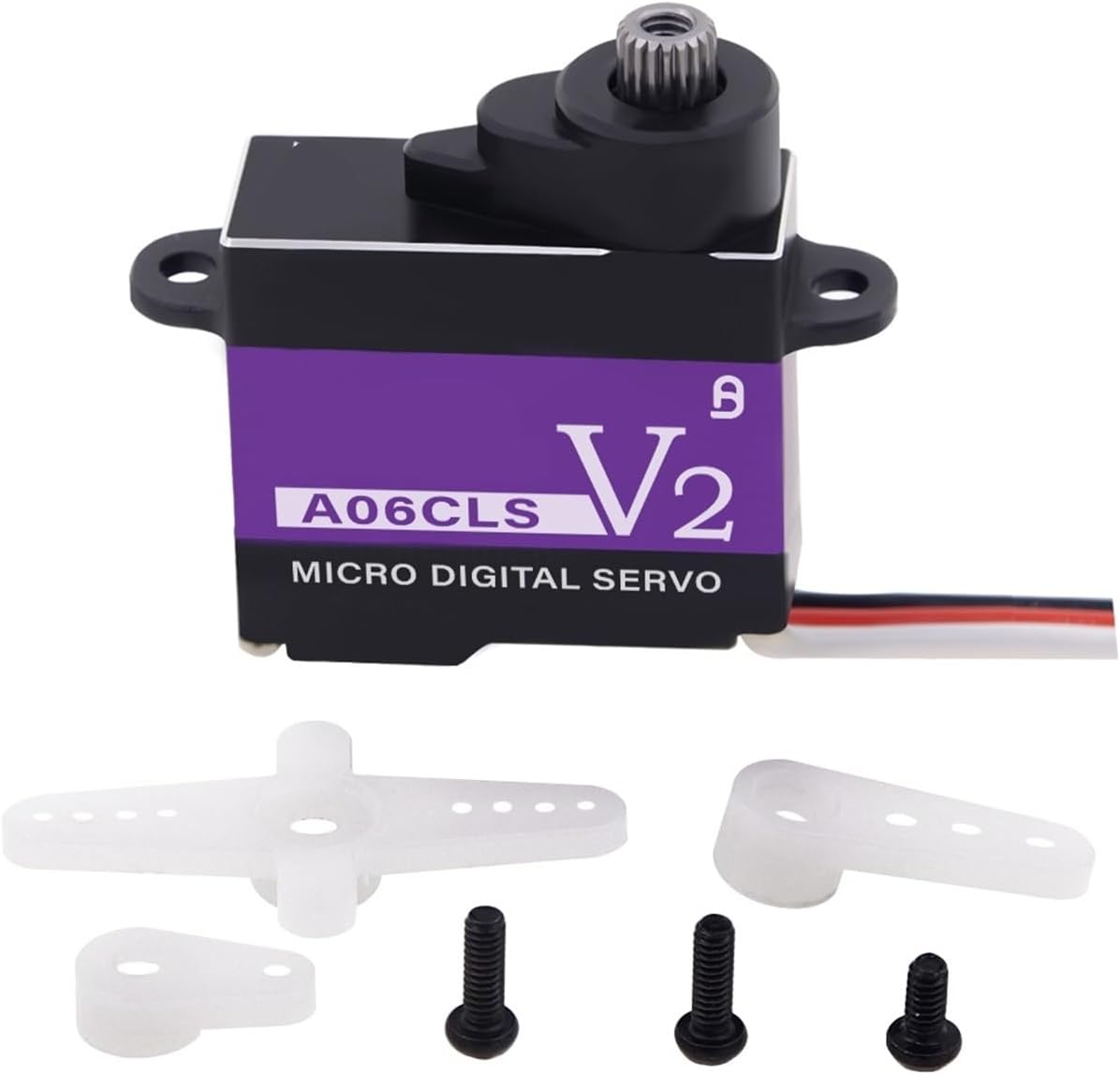 A06CLS V2 CNC 20T HV 7g Gear 3.0KG 0.052Sec Ultra Fast Programmable Servo(A06CLS JST 20T Set1)