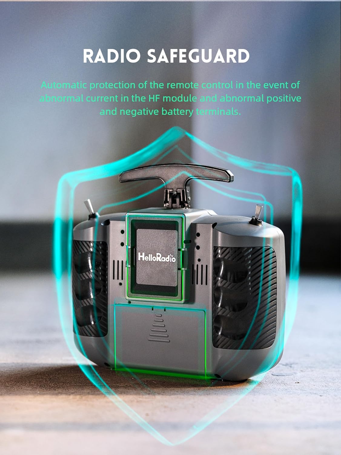 HelloRadio V14MAX ELRS FPV Radio Transmitter – 2.4GHz ELRS OpenTX/EdgeTX Remote Controller with CNC Hall Gimbals, AI Voice Assistant, External Module Bay, Foldable T-Antenna, and OLED Display for RC FPV Drones