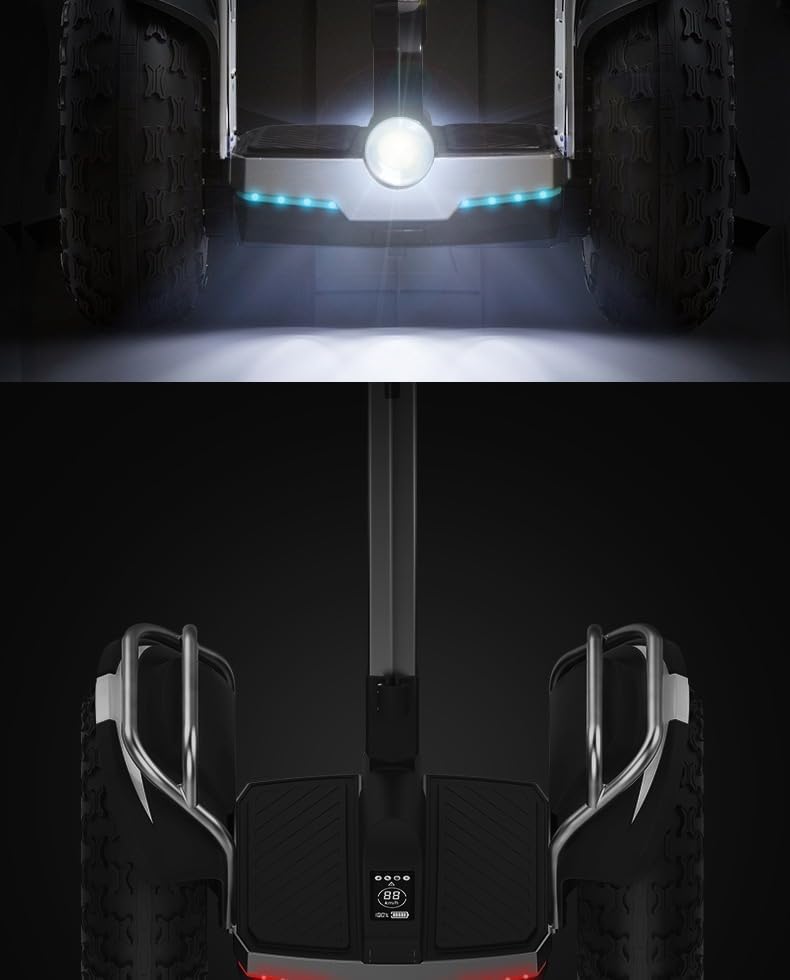 Smart Self-Balancing Electric Scooter Powerful Dual Motor 1500W*2,Self Balancing Scooter For Adults 67.2V/15.6Ah Personal Electric Vehicle 20 inch Offroad Hoverboard 50Mile 12.5MPH Top Speed