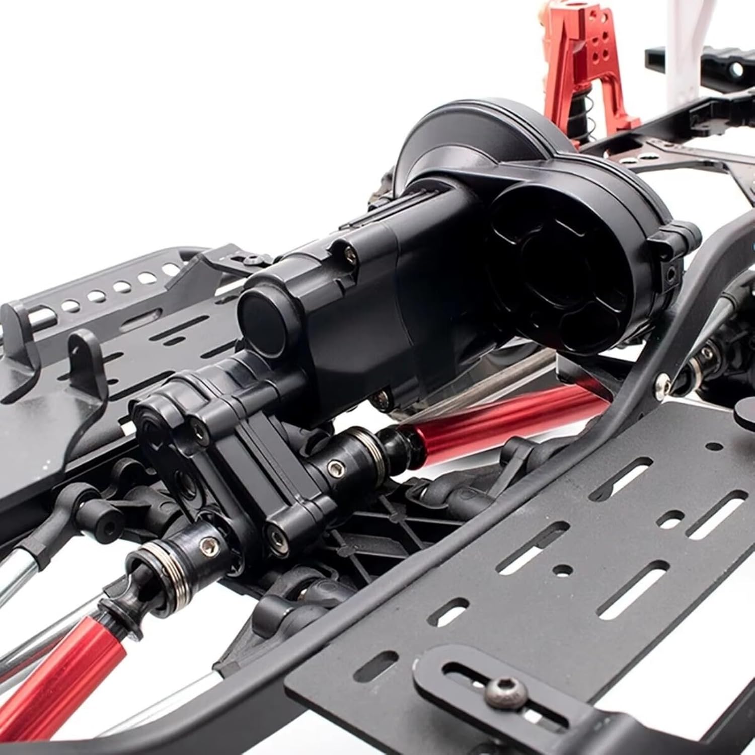 RC car Components Compatible with Axial for SCX10 II 90046 90047 1/10 RC Crawler Car Upgrade Parts Aluminum Transmission Complete Gearbox