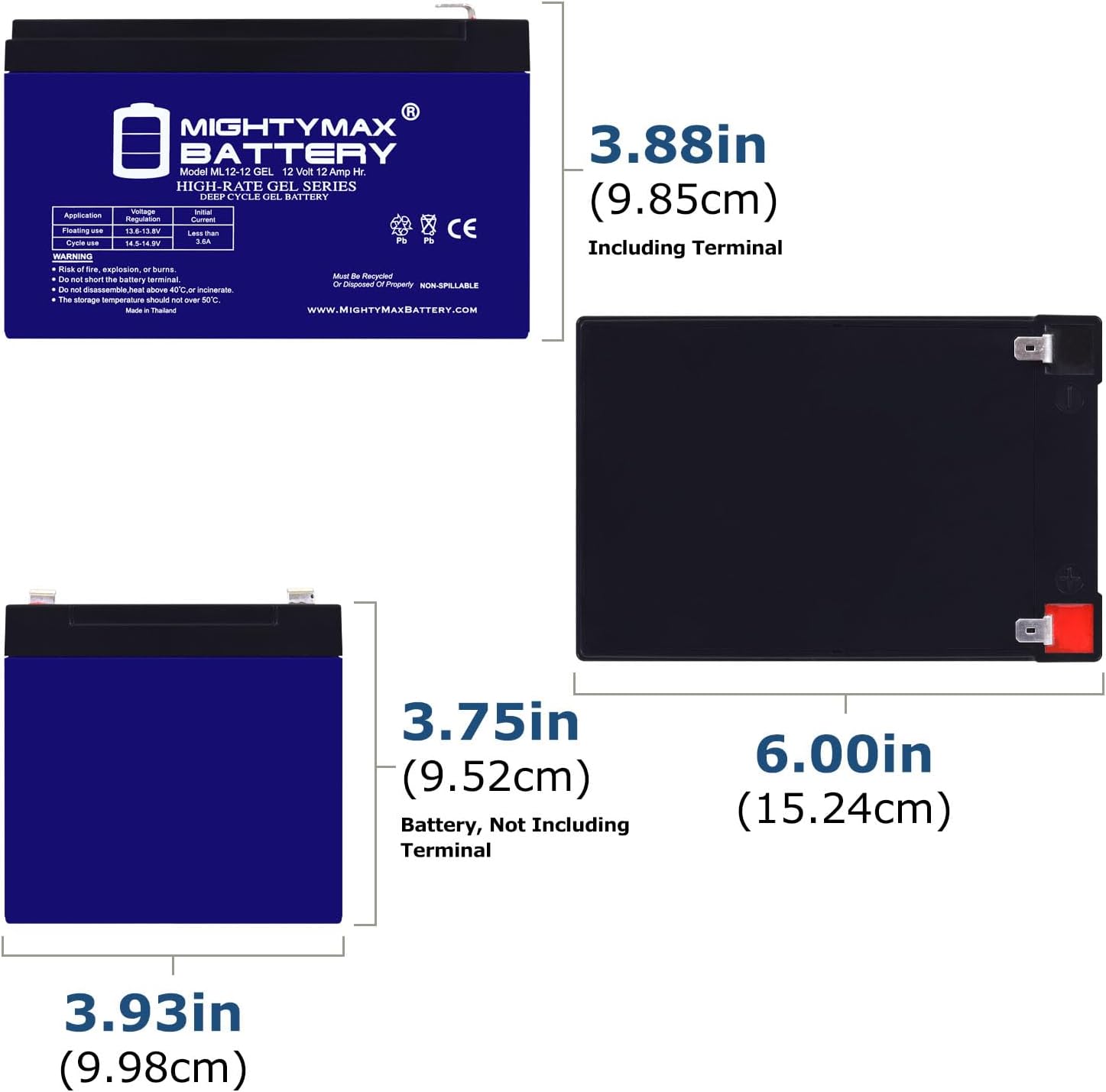 Mighty Max Battery 12V 12AH GEL F2 Replacement Battery Compatible with BuzzAround XL 4-Wheel Scooter - 10 Pack