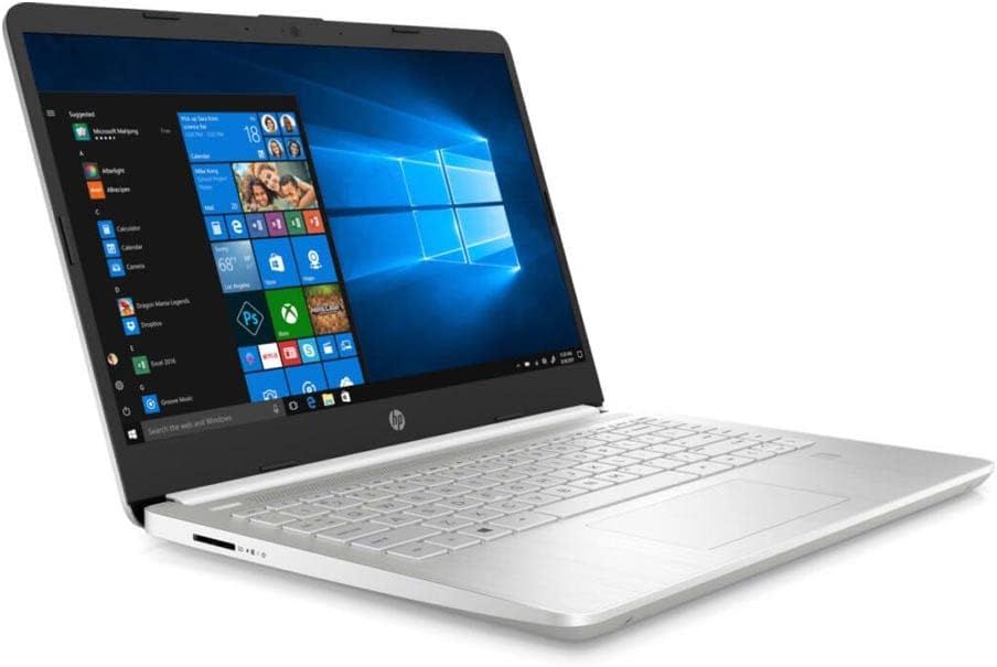 HP 2022 14-inch Full HD Laptop, 11th Gen Intel Core i3-1125G4 Processor, 4GB DDR4 RAM, 128GB SSD, Bluetooth, Wi-Fi, HDMI, Windows 10 Home, Silver, W/MD Accessories