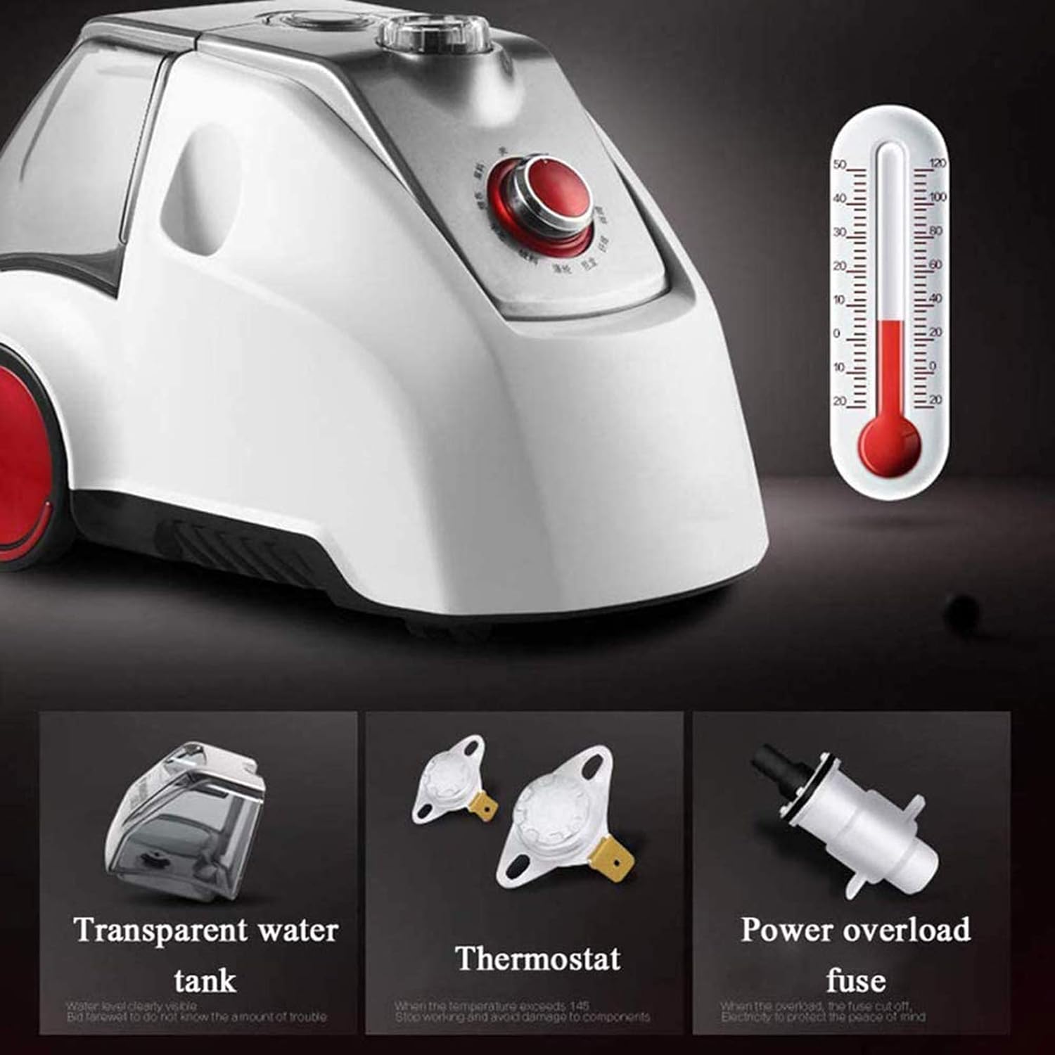 Clothes 2000W Vertical Garment Steamer Household Handheld Ironing Machine 10 Gear Adjustable Vertical Flat Steam Iron Clothes Steamer