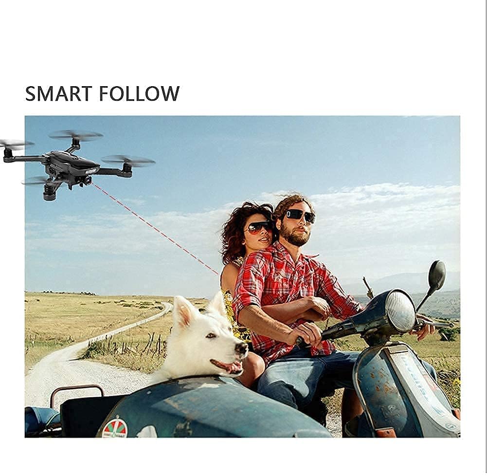 Folding RC Drone for Adults RC Quadcopter with 1080P HD Camera Fixed Point Orbit Live Video GPS Drone 40 Mins Long Flight Time Smart Return Home