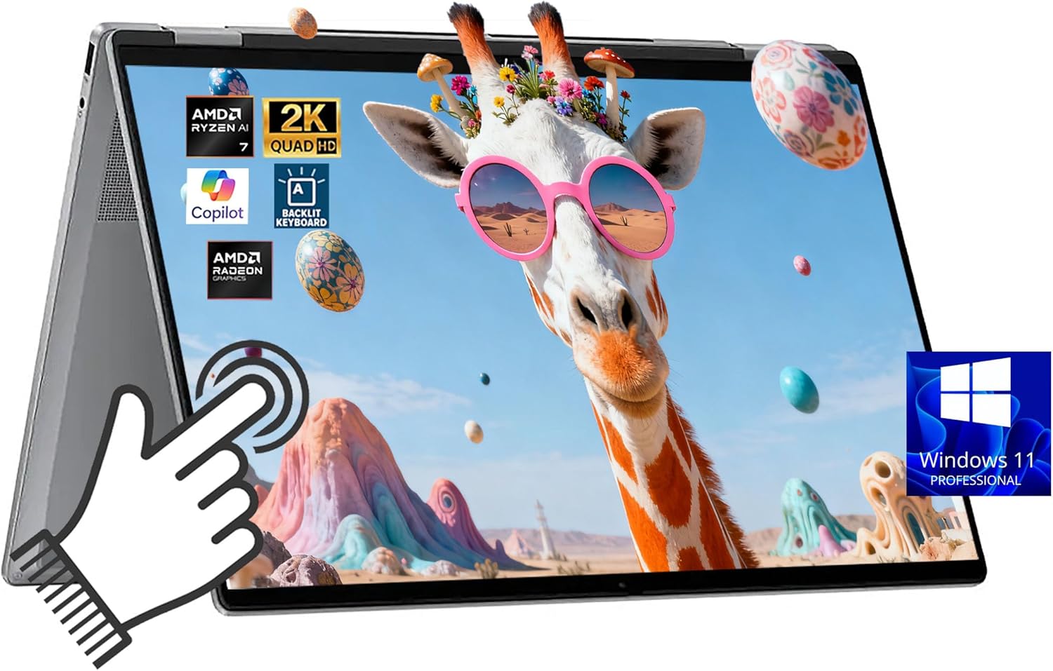 HP OmniBook X Flip 2 in 1 Touchscreen Laptop (Next Gen Envy x360), 16