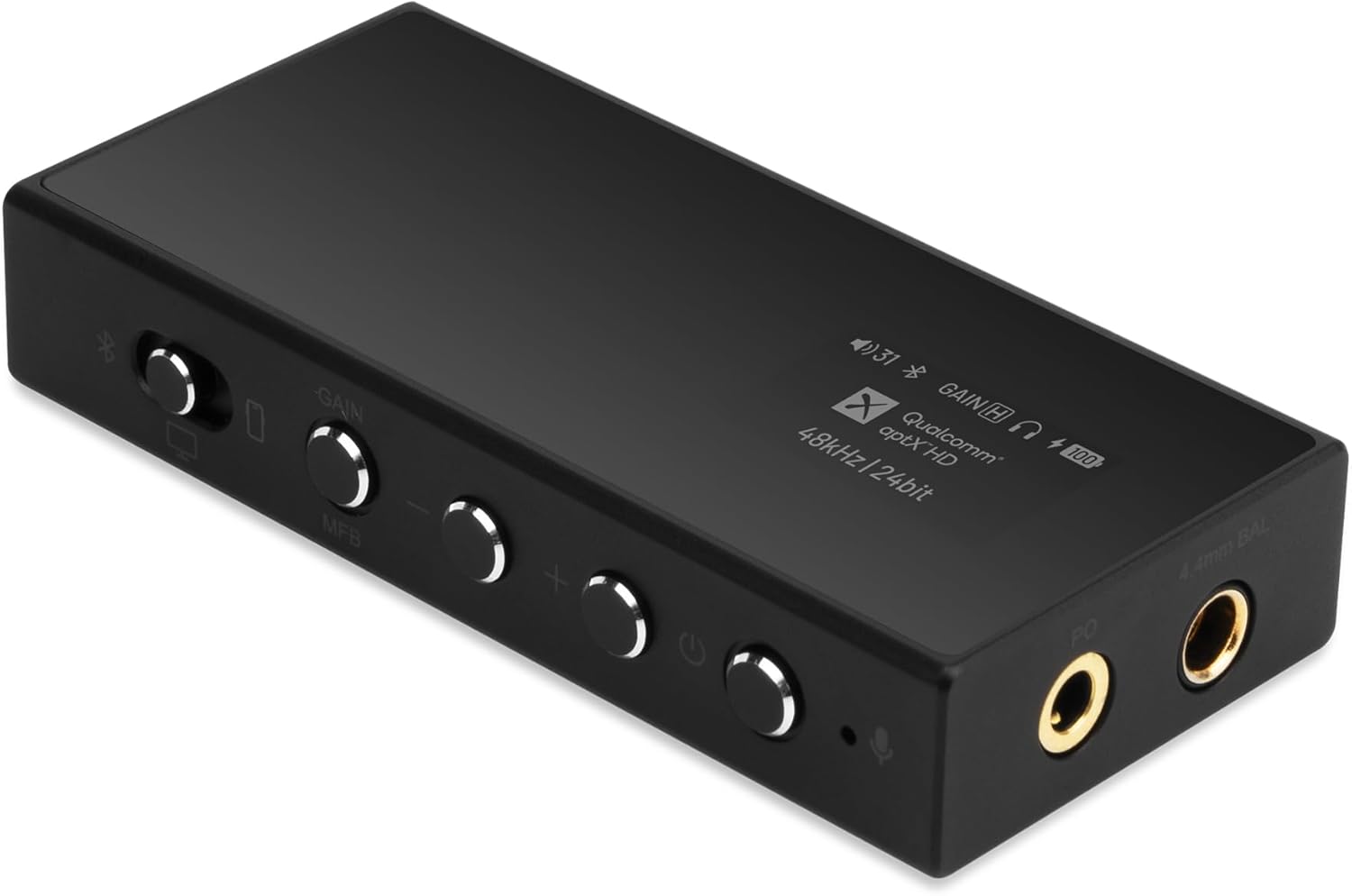 Questyle M18i Headphone Amplifier Bluetooth 5.4 Receiver Portable USB DAC Amps High Resolution with 4.4mm and 3.5mm Dual Outputs Supports PCM 384kHz/DSD256 LDAC Lossless for Smartphones/PC/Laptops