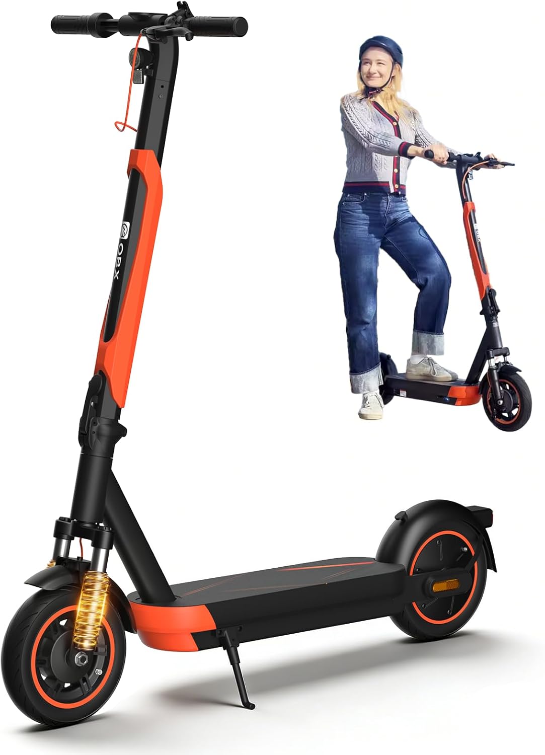 Electric Scooter Adults, 800W Peak Power & 21 MPH Portable Foldable Eletric Scooter, Up to 22 Miles Range, 10