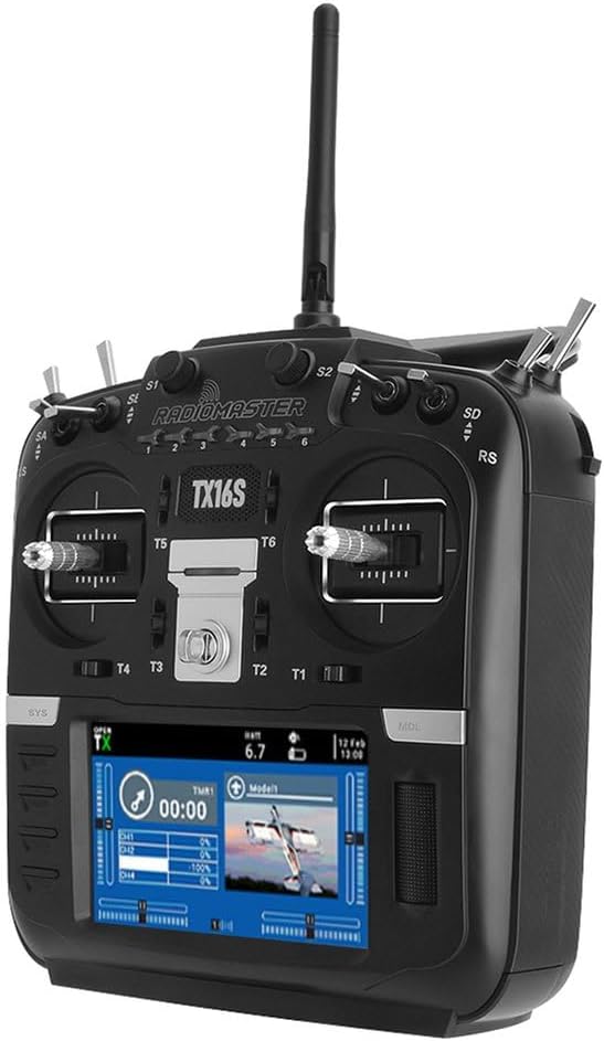 RadioMaster TX16S Mark II V4.0 Hall Gimbal 4-in-1 ELRS Multi-Protocol Radio Controller Support EdgeTX/OpenTX Built-in Dual Speakers Mode2 Radio Transmitter (4IN1 Mode 2 with Bag)