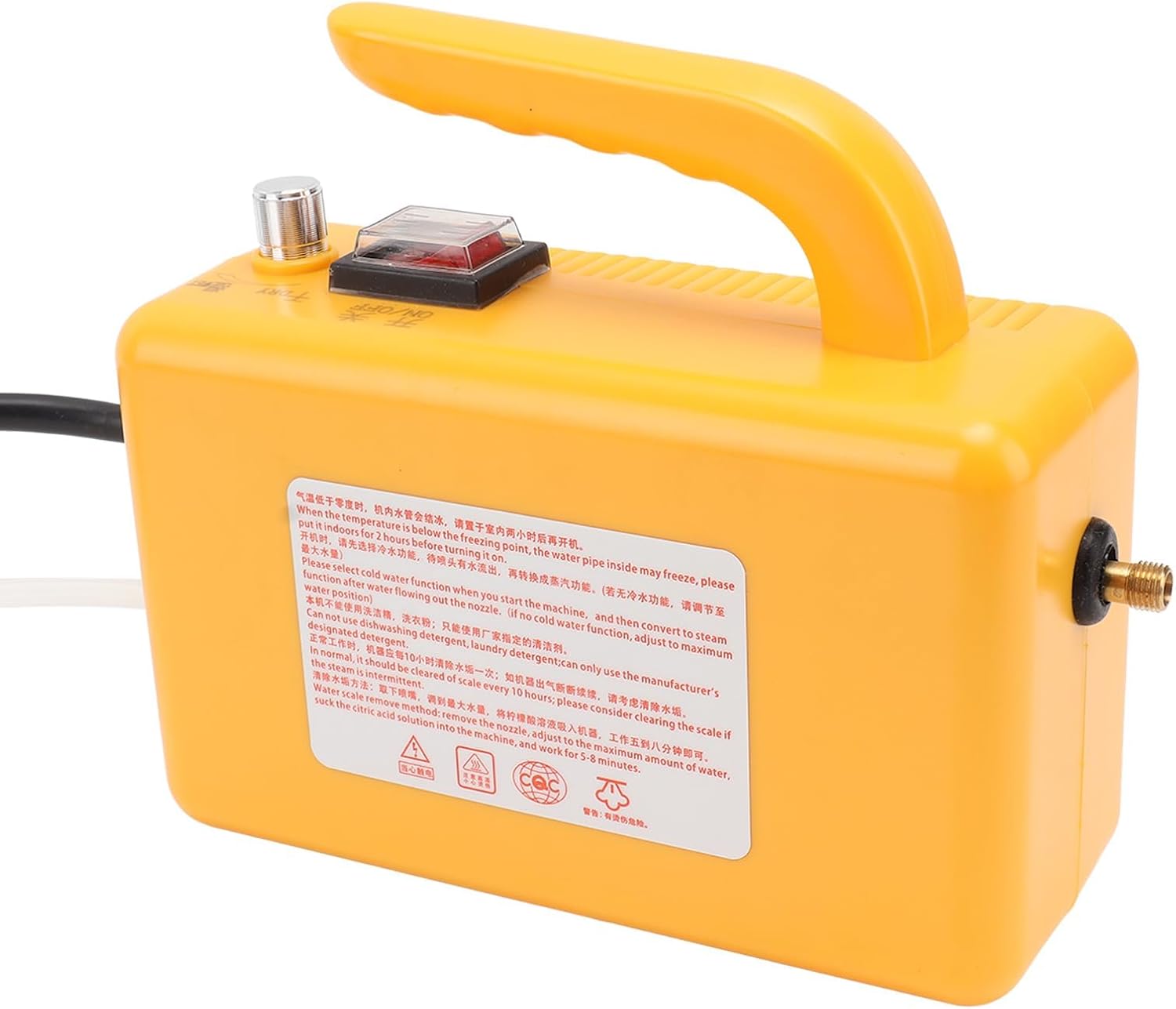 XHTLLO High Pressure Steam Cleaner Handheld, Portable Tankless Cleansing Machine for Home Use, Car Detailing, Kitchen (1700W-US110V)