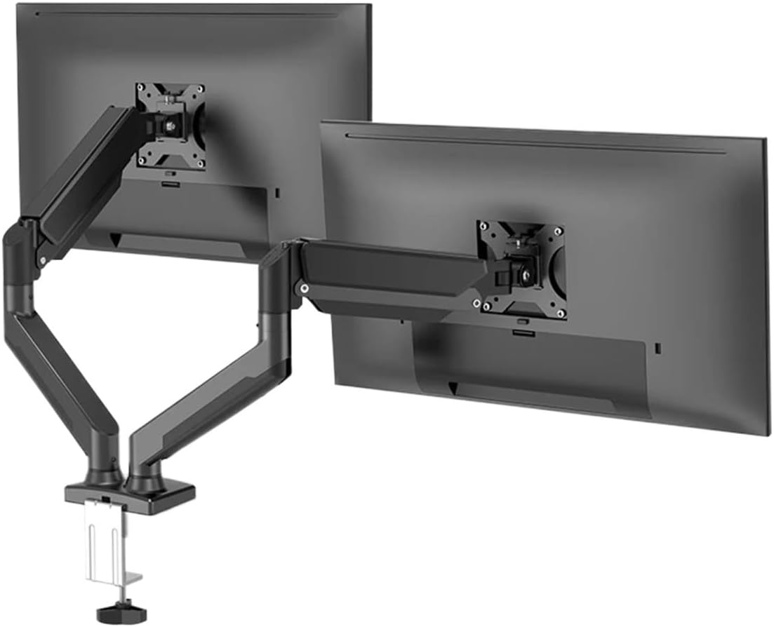 Desktop Gas Spring Dual Monitor Stand arm for 13