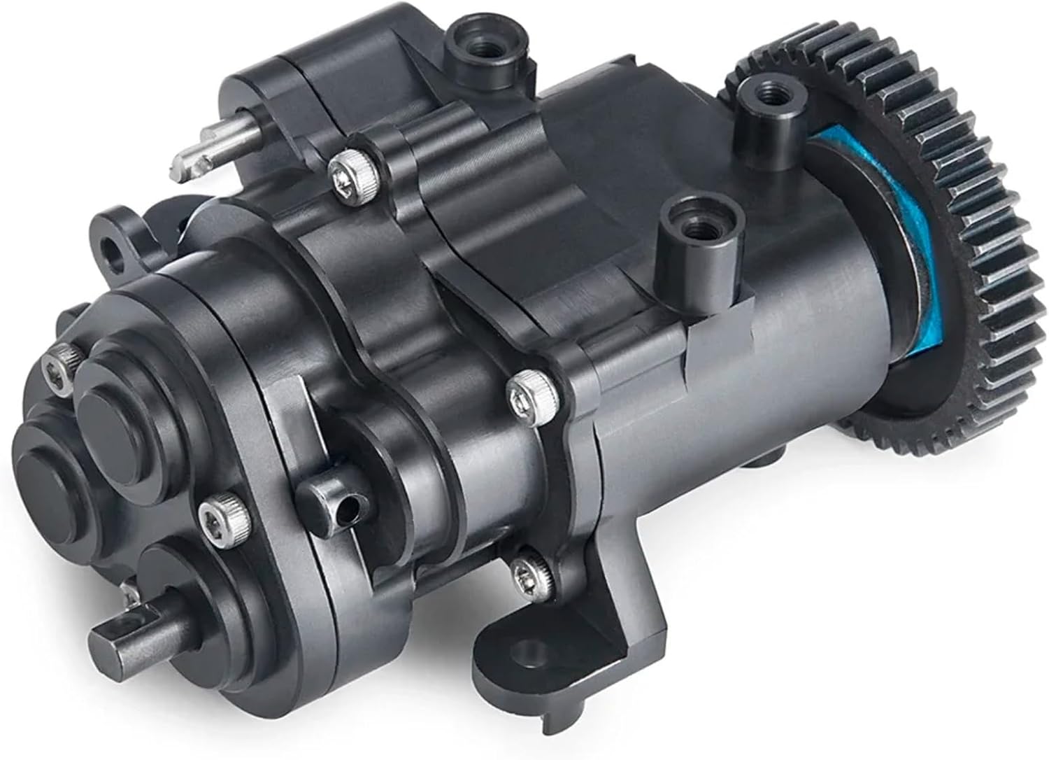 for TRX4 for Bronco for TRX6 G63 1/10 CNC Metal Gearbox with Shifting Slipper Clutch and Transmission Internal Gears RC Crawler Upgrade RC Car Parts