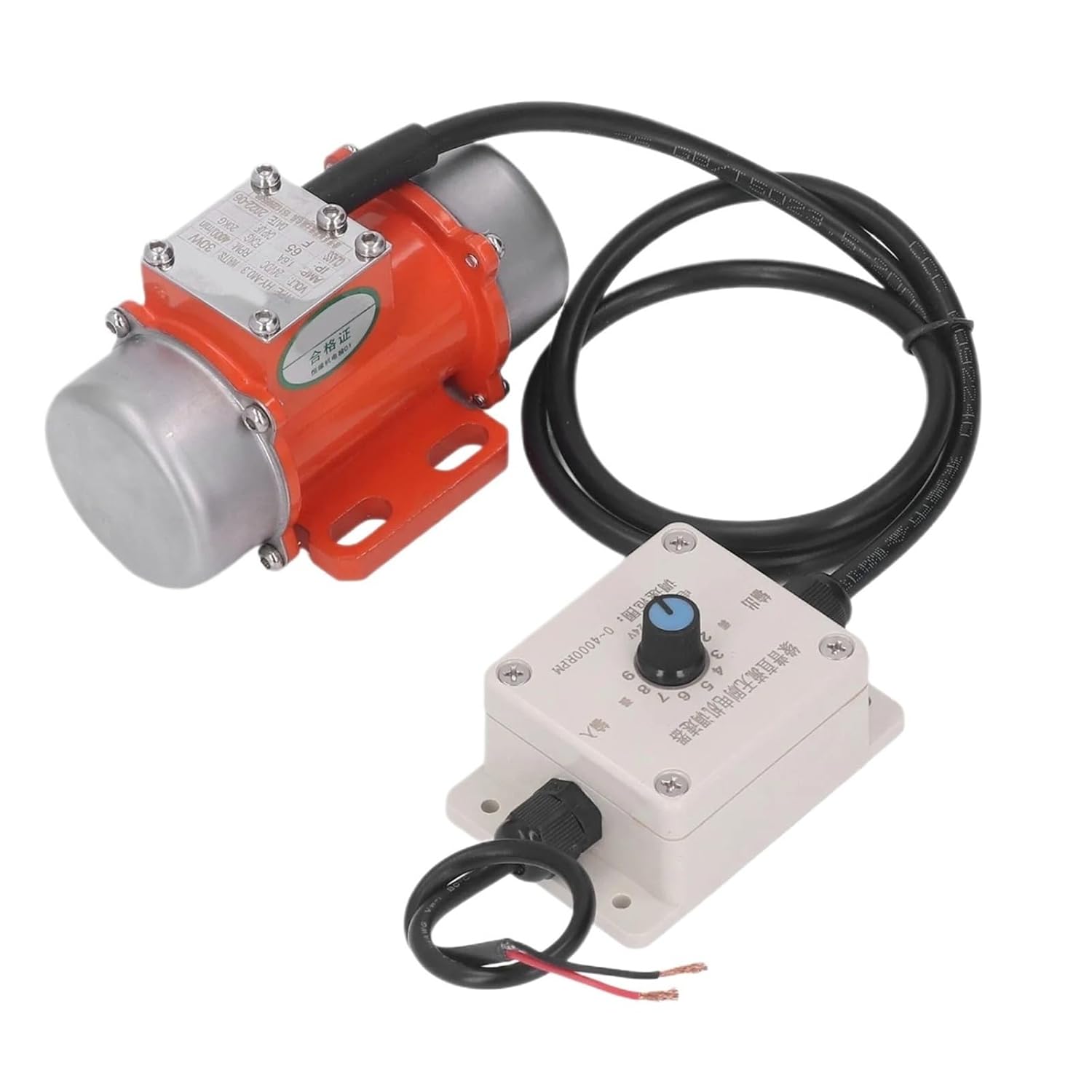 12v/24v Electric Vibrating Motor Adjustable Exciting Force Brushless Dc Vibration Motor with Speed Controller 30w 4000rpm
