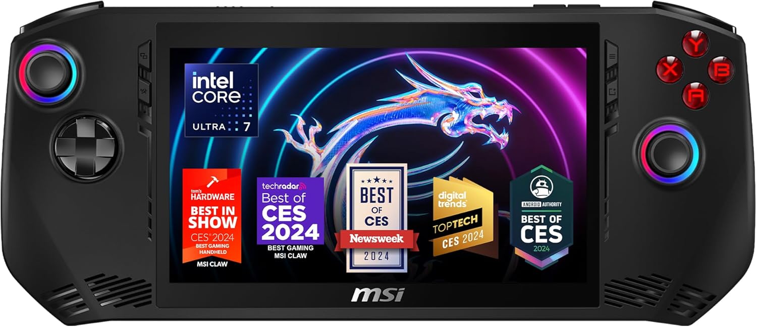 msi Claw PC Gaming Handheld: Intel Ultra 5-135H, 7