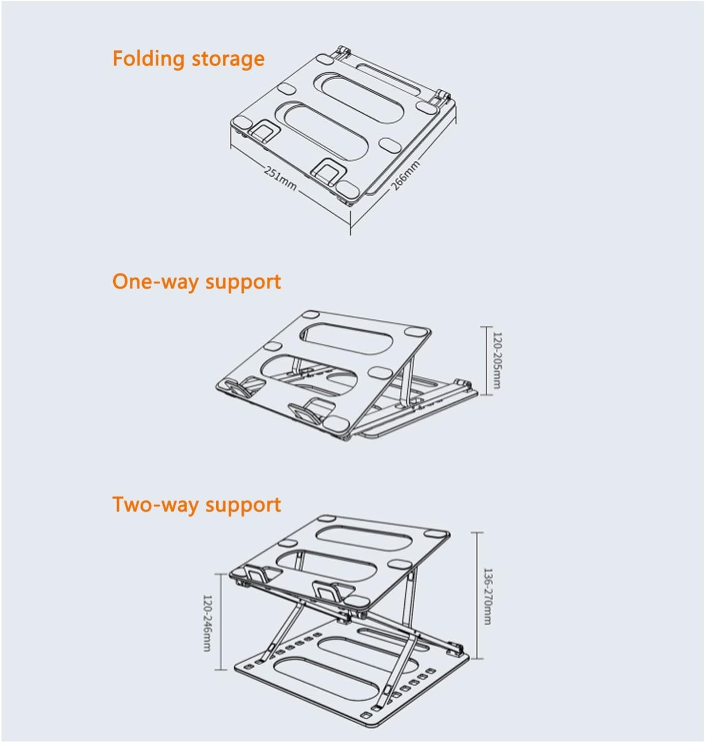 Laptop Riser Holder Aluminum Alloy Notebook Computer Stand Can Lift The Support Base(Color:1) (2) (2)