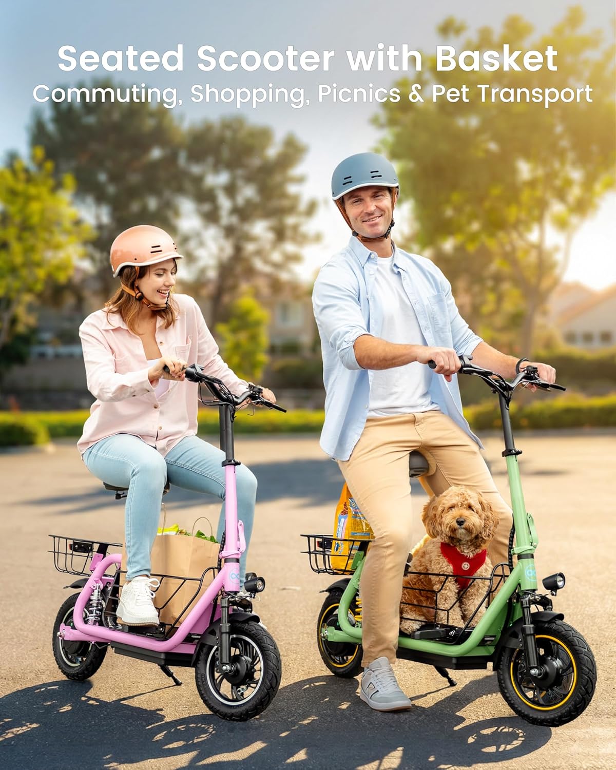 Urbanmax Upgraded Electric Scooter for Adults with Seat C1Pro, 18.6MPH & 25 Miles Range, 12