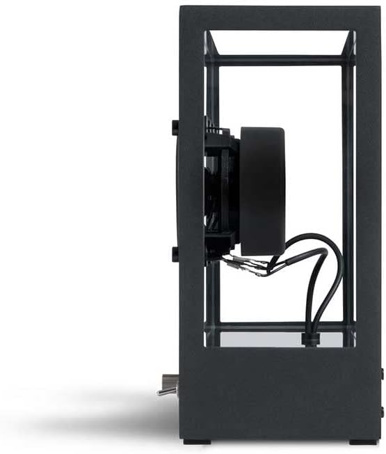 Transparent Bluetooth Speakers for Home - Forever Upgradable Scandinavian Speaker- Timeless Aluminium and Tempered Glass Design - Bluetooth and Cable - Black