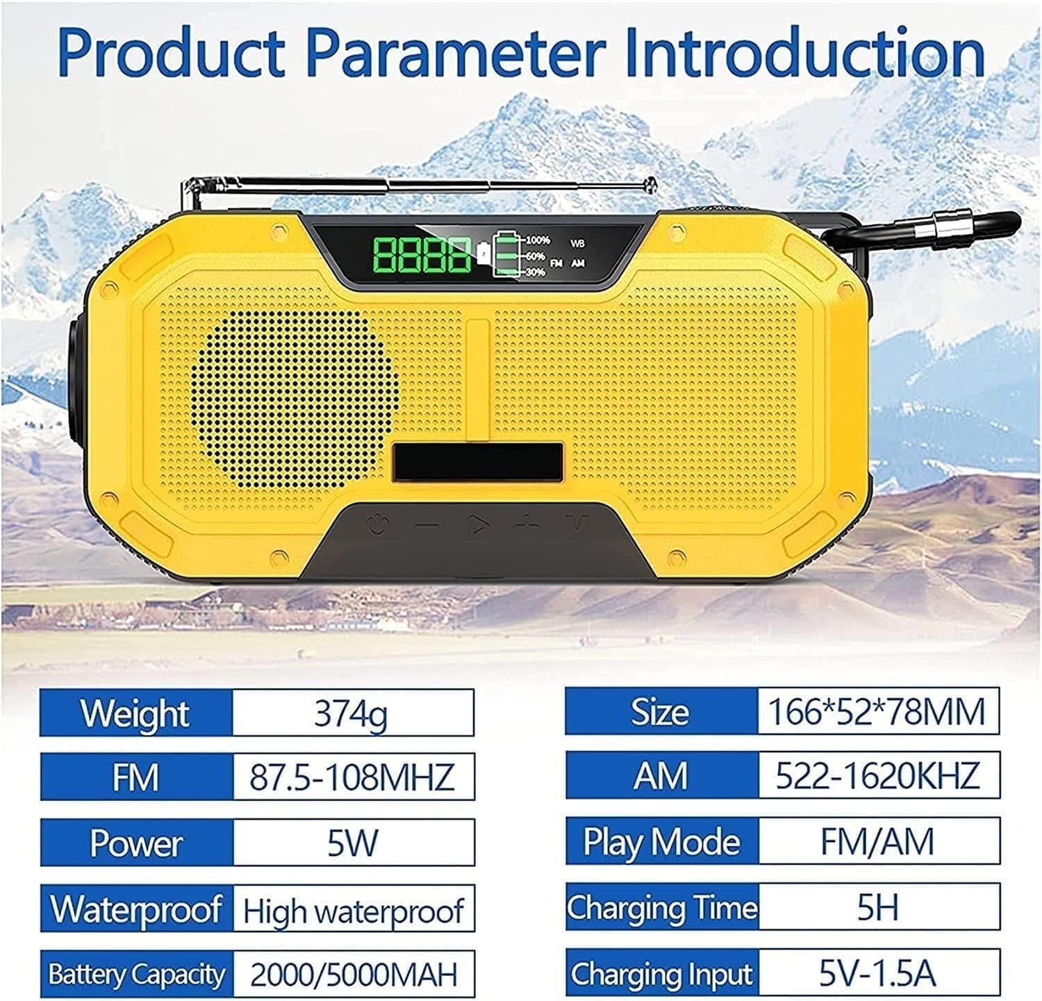 Emergency Hand Crank Radio