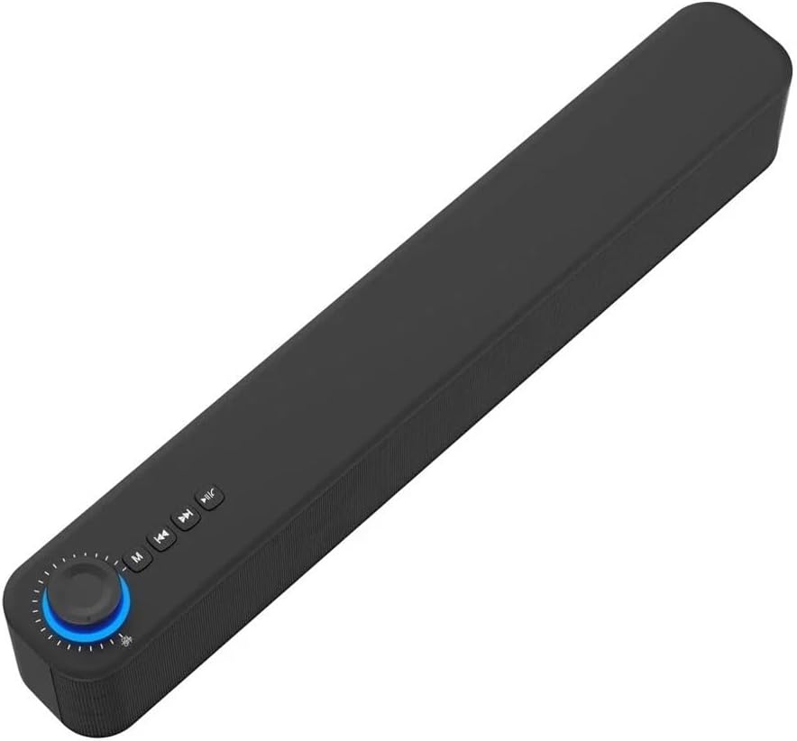 5.0 Speaker Soundbar 10W Horn HiFi Bass Surround Sound Built-in Microphone