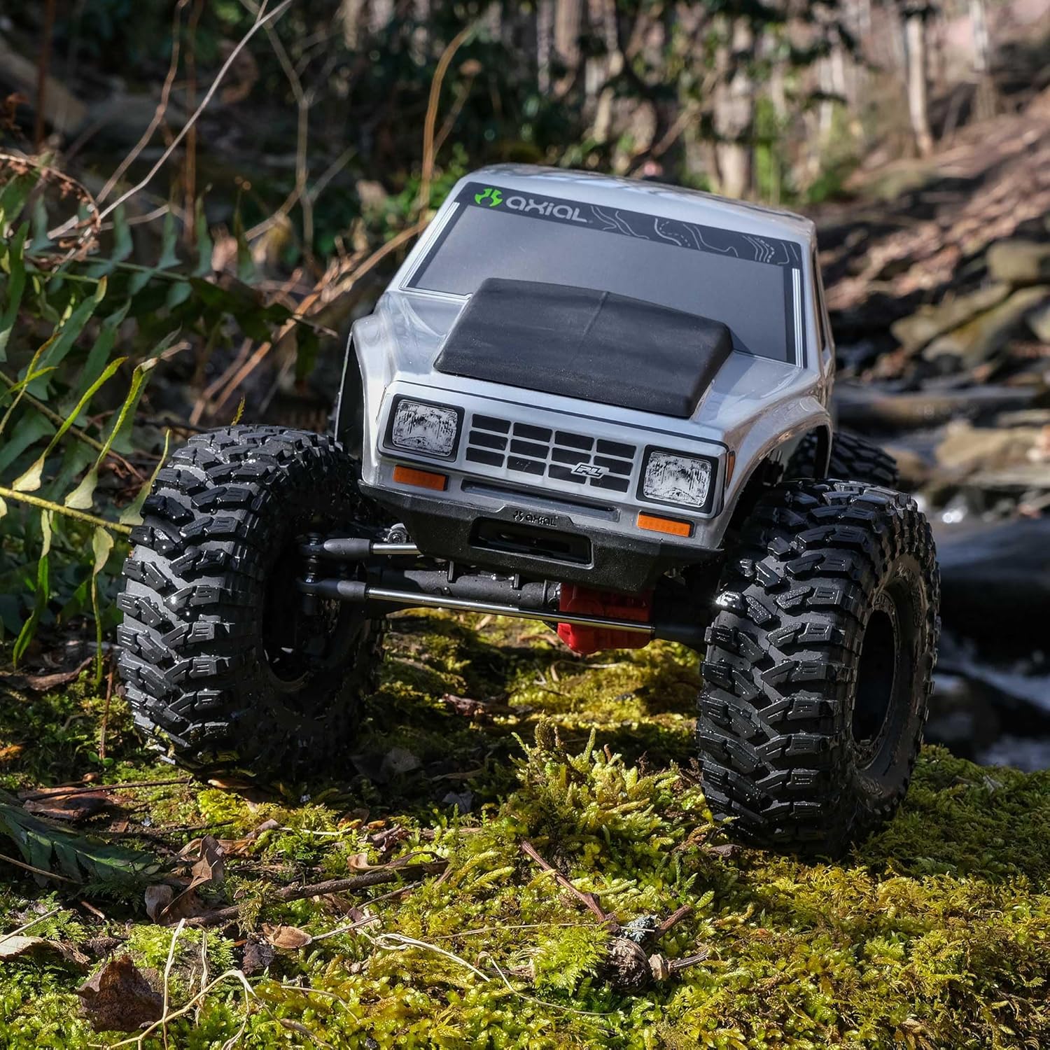 Axial RC Truck 1/10 SCX10 III Coyote 4X4 RTR (Battery and Charger Not Included) Brushed Rock Crawler, Silver, AXI-2036T1