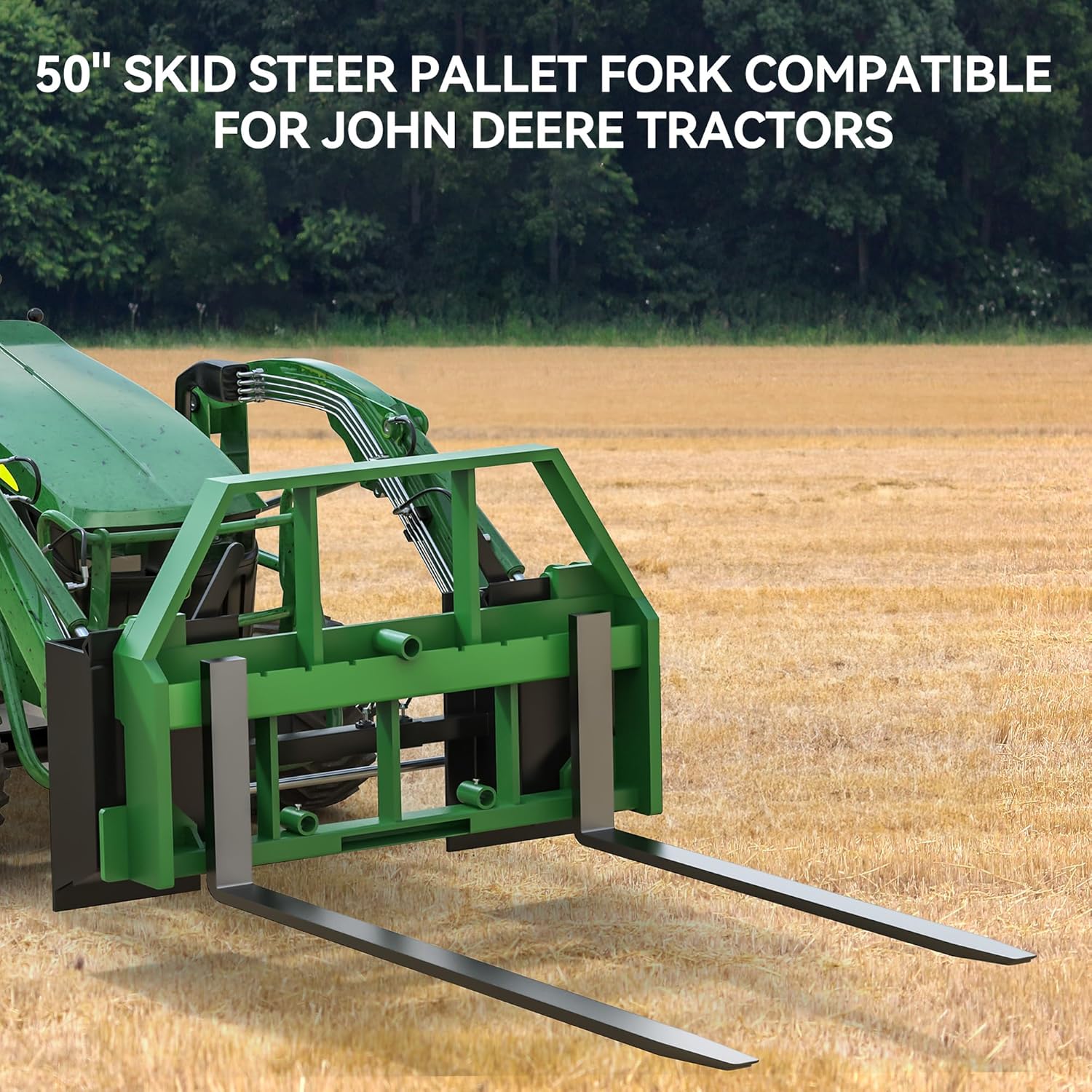 YITAMOTOR 4000lbs Skid Steer Pallet Fork Attachment, 50