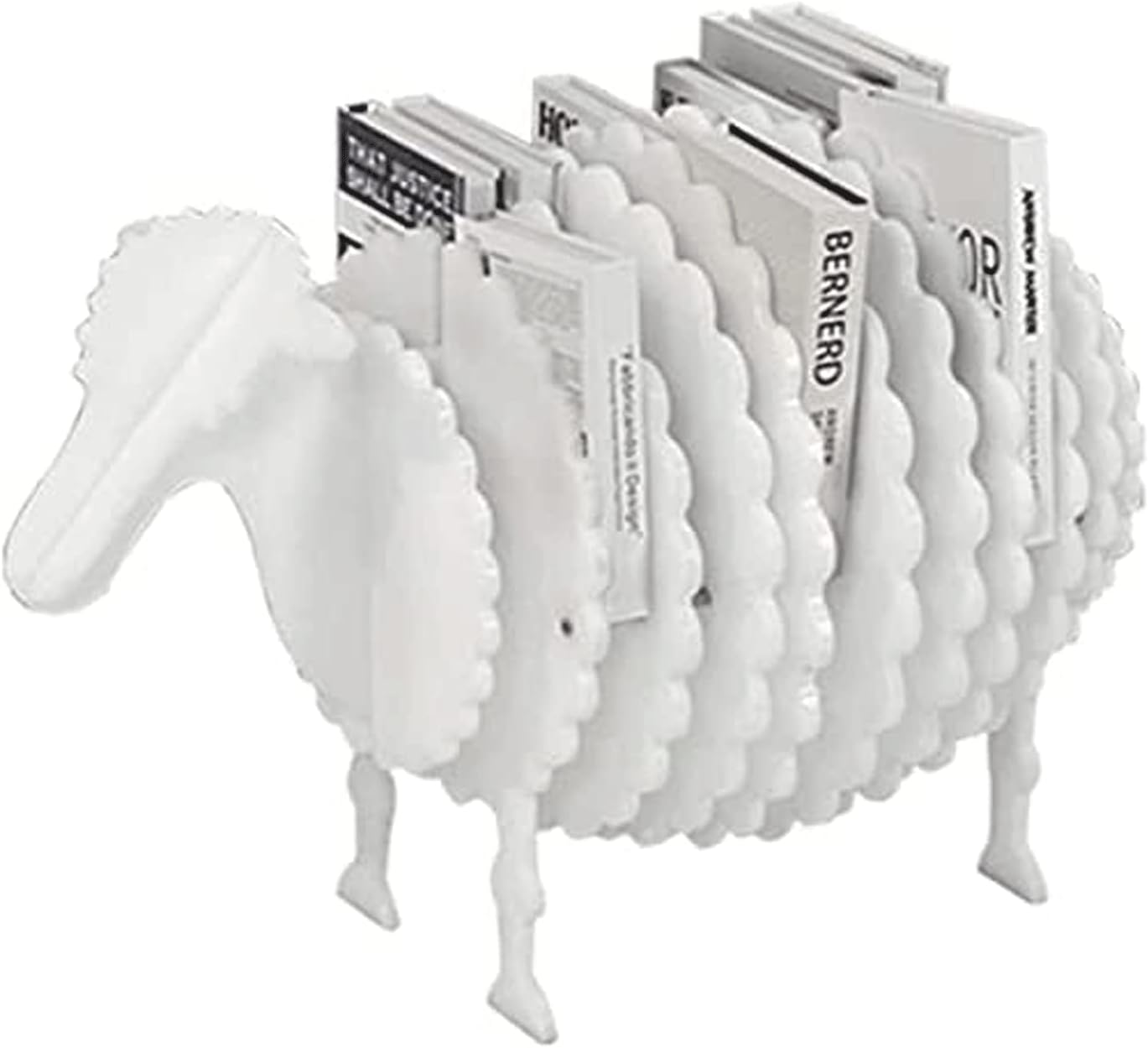PAASHE Acrylic Bookshelf Fashion Creative Bookcase Strong Bearing Capacity Rack Bookcase Unique Creative Sheep Shape
