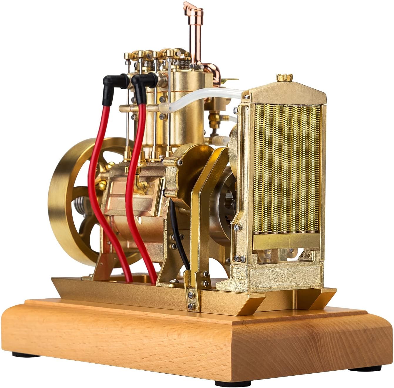 5cc Vertical 2-Cylinder Overhead Valve Gasoline Internal Combustion Engine Model, with Mechanical Speed Limit, Engine Kit for Adults and Tech Enthusiast, 20 x 1,