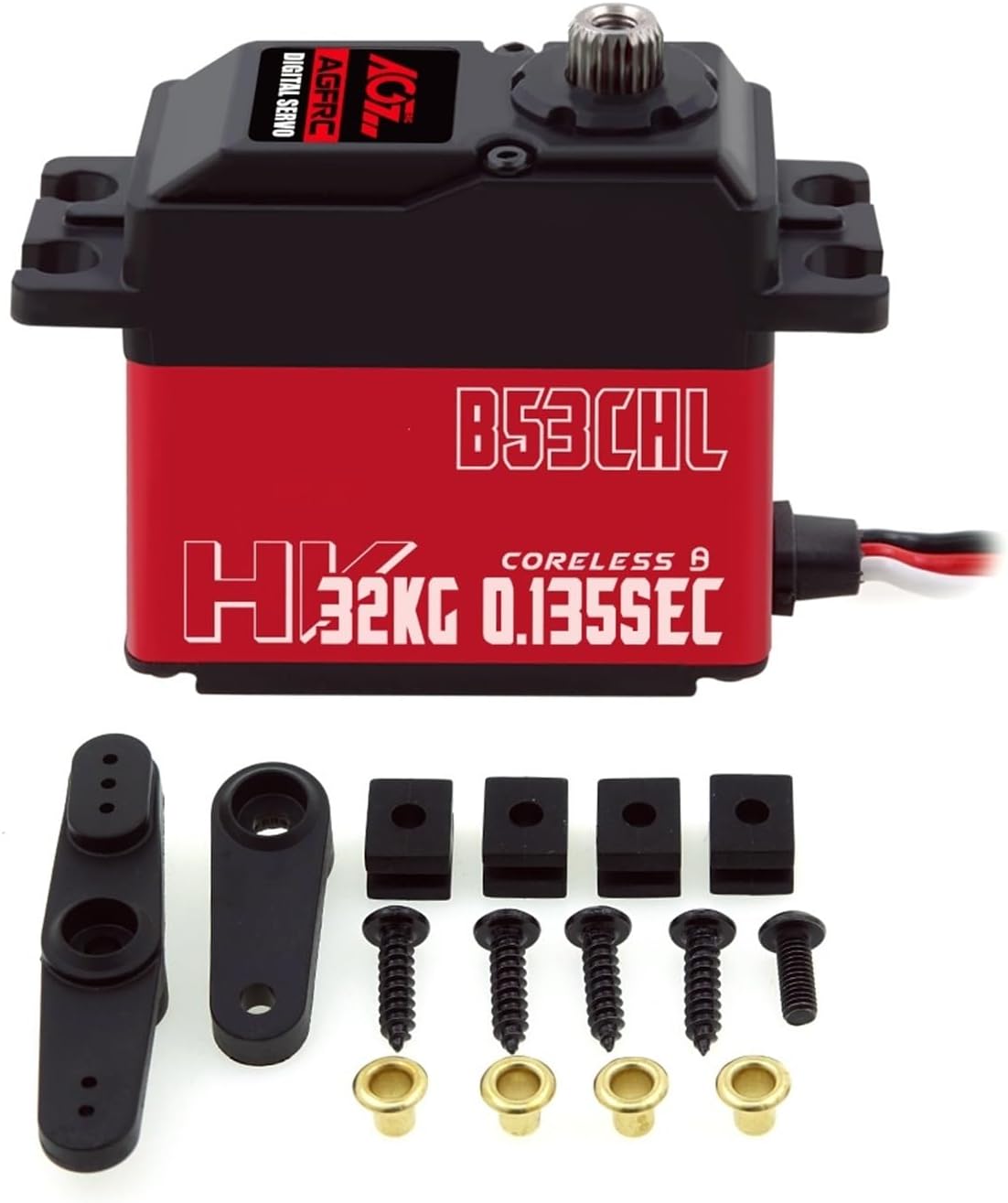 B53BHL V2 B53CHL V2 31KG 32KG Magnetic Coreless Torque Fast Speed Programmable Brushless Standard RC Servo 1Pcsa(B53CHL V2 32kg)