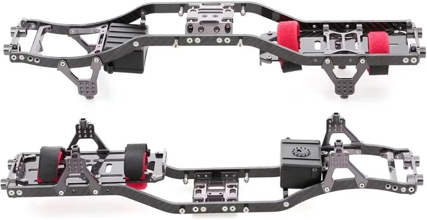 RC Car Parts Compatible with Axial for SCX10 1/10 RC Crawler Truck Off-Road Car Frame Girder for Chassis Professionals Frame Rails