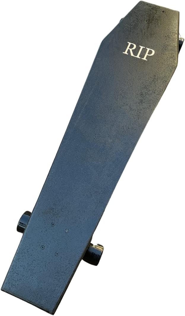 Coffin Death Tarot Black Skateboard | Longboard | 42x12 | Coffin Croozer