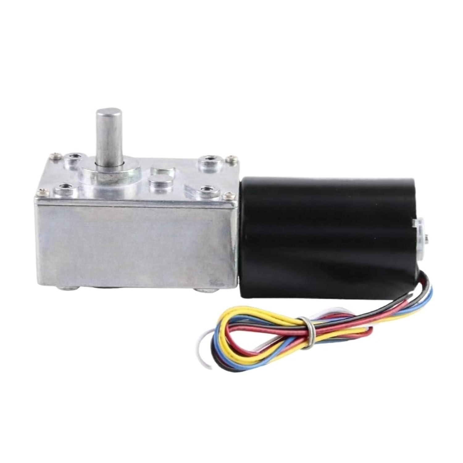 1pc High 70KG Brushless Electric Worm Geared Motor 12V 24V 8-470RPM with Self Locking Reversed PWM Speed Regulation(Motor x Bracket,28rpm,12V)