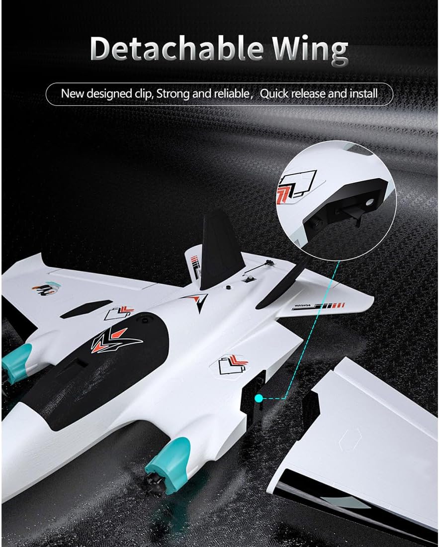 RC Fixed Wing Plane, Penguine 750mm Twin-Engine FPV Throw Launch Quick-Assembly Aircraft with RTH Long Range Platform and F405 Flight Controller, Easy to Fly for Adult Youth