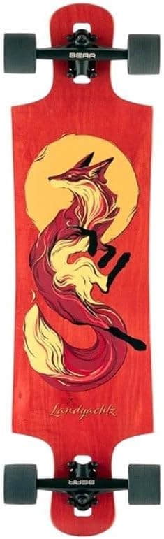 Landyachtz Complete Longboard Skateboards - Drop Hammer Sun Fox, 36.5