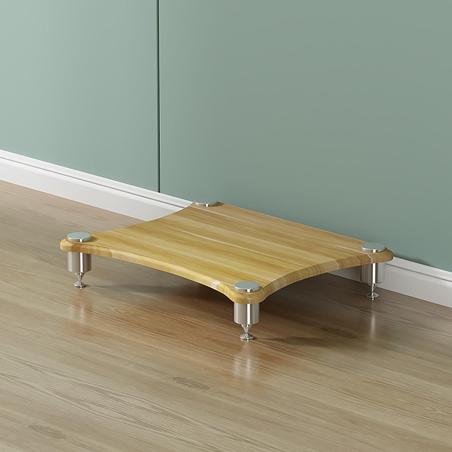 Yellow Stereo Audio Rack Stand Tower - 1-4 Tier AV Media Component Cabinet