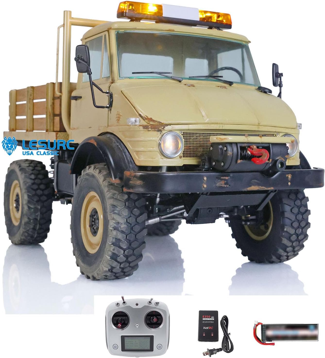wheelfun LESU 1/10 4X4 Metal Remote Control RC Off-Road Vehicles 2 Speed Transmission RTR RC Car Um406 Trucks Hobby Grade Model
