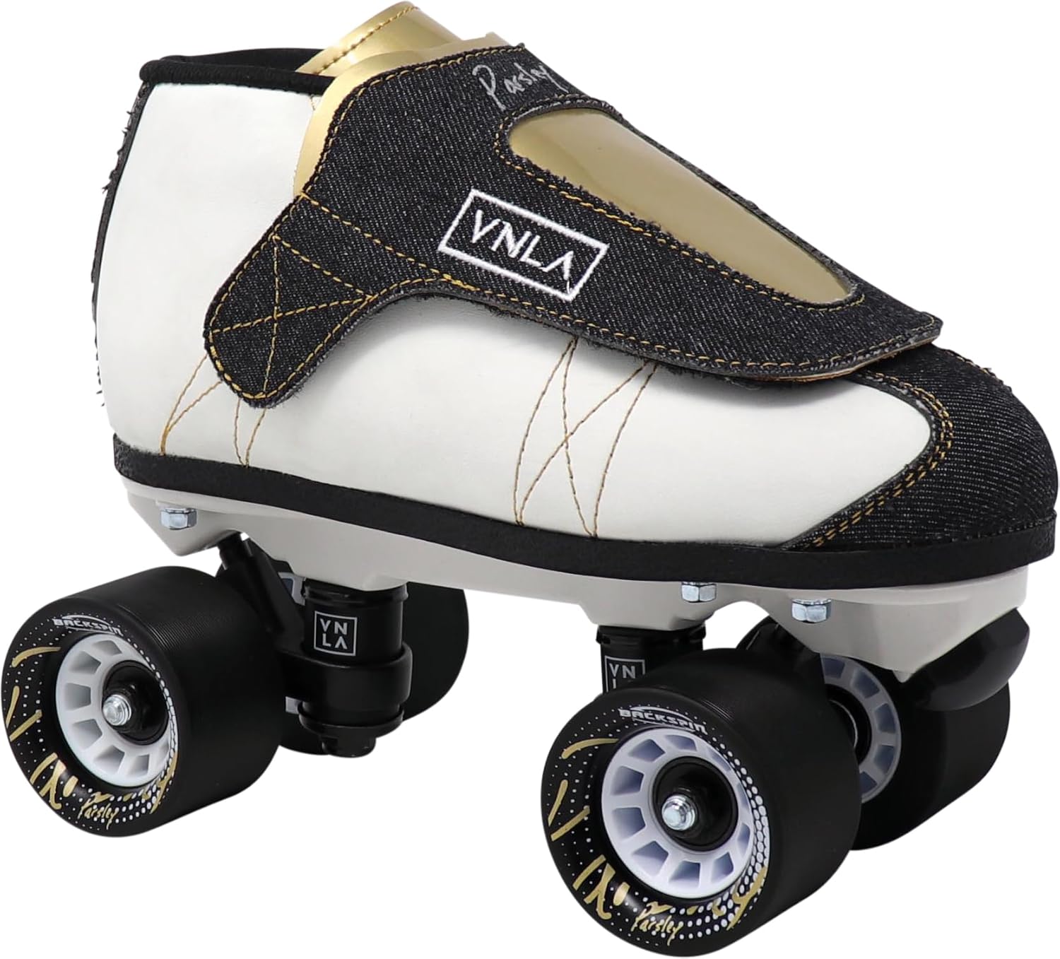 VNLA Jr. Chuck Parsley Jam Roller Skates | Includes VNLA Reaction ABEC-9 Bearings, Jam Plugs, and Backspin 93A 63mm Indoor Wheels| Speed Roller Skates for Men and Women | Sizes 3-14