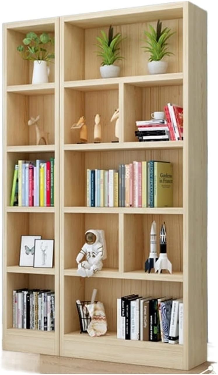 All Solid Wood Bookshelf, Pine Floor Shelf, Children's Bookcase Locker Corner Storage Cabinet (Color : 180x24x24cm Semicircle Bookshelf) (180x120x24cm (Ac))