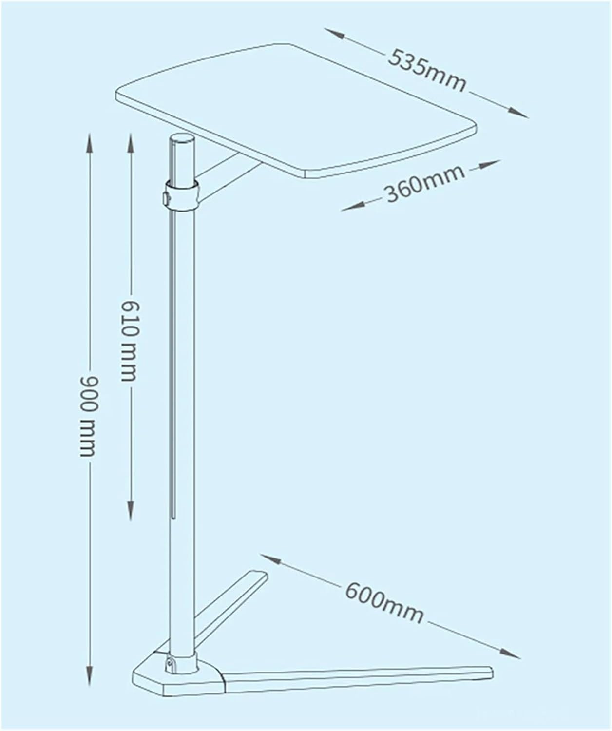 Removable UP-8T aluminum 7-20 inch laptop floor stand height adjustable bedside laptop sofa table suitable for laptop coffee table(Silver)