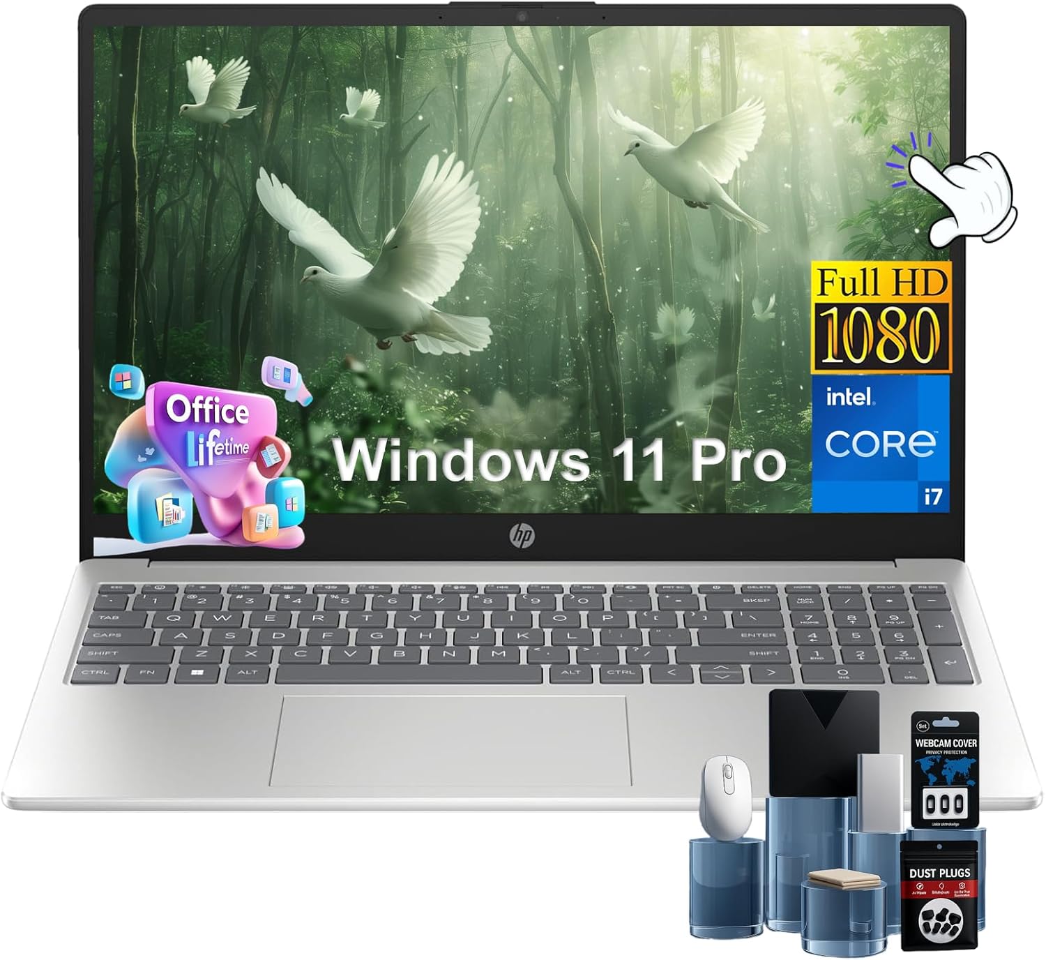 HP Touchscreen Laptop Computer, 15.6