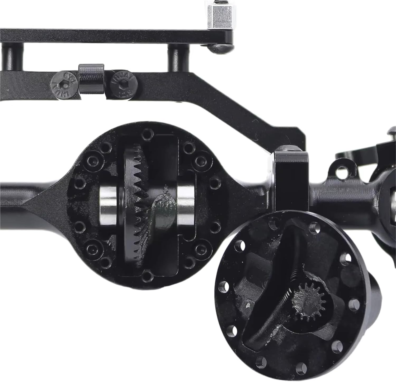 RC Car Parts Compatible with Gelande II TF2 D90 D110 for Yota II 1/10 RC Crawler Straight Axels CNC Aluminum Alloy Front Rear Axle Set(Rear and Front)