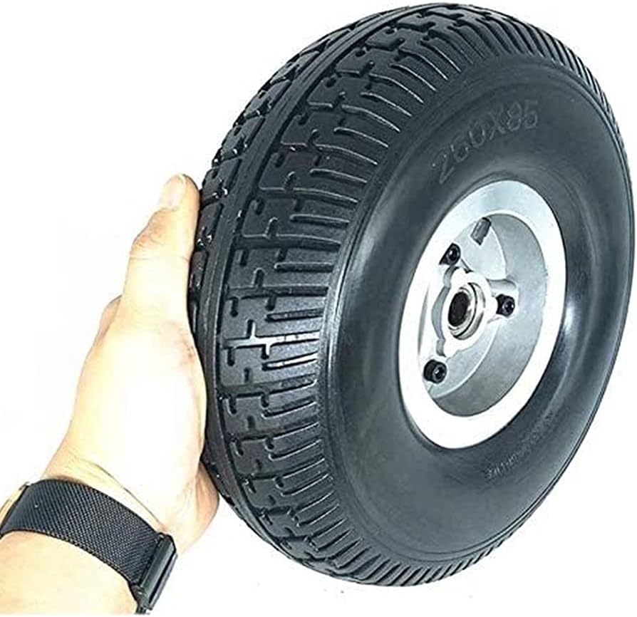 electric scooter tires Electric Scooter Tires 10-inch Solid Tire Explosion-proof Wheels 4.10/3.50-4 Non-slip Wear-resistant Puncture-resistant Tires Suitable for Elderly Scooters/Tricycles solid tire