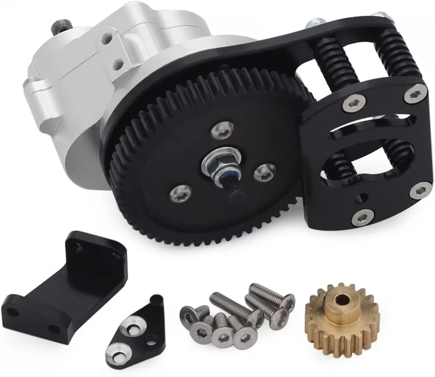 For Gelande II FJ40 G2 D110 For Defender 1/10 D90 CNC Metal Transmission Transfer Case Gearbox RC Crawler Car RC Vehicle Gearboxes(D)