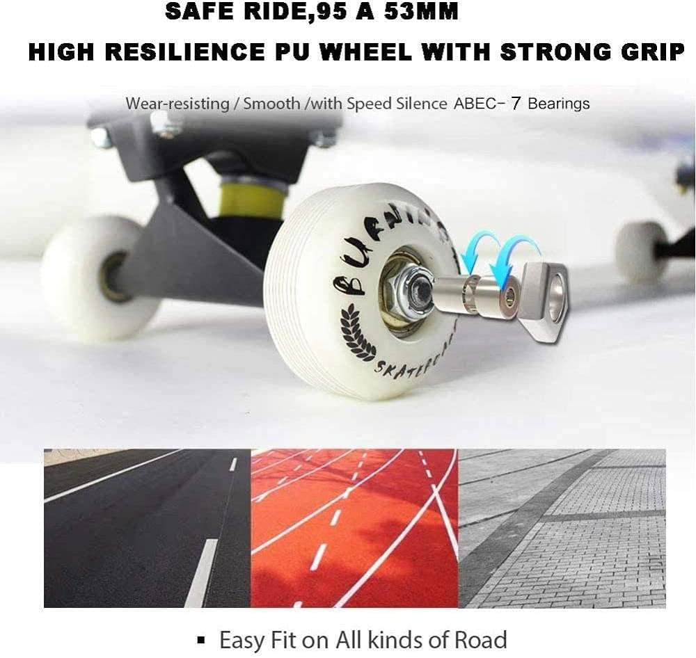 Skateboard Complete Skateboard Beginners 31 X 8 with High Density 9 Layer Canadian Maple Wood Classical Tricks Skateboard for Adults Kids and Teens Multiple Designs Fox Upgrade (Scorpion)