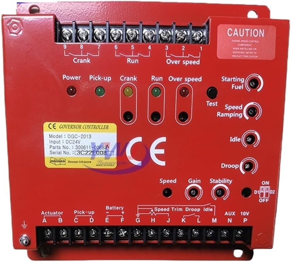 Generator Speed Governor DGC-2013 Generating Set Control Module 300611-00683A(Gold)