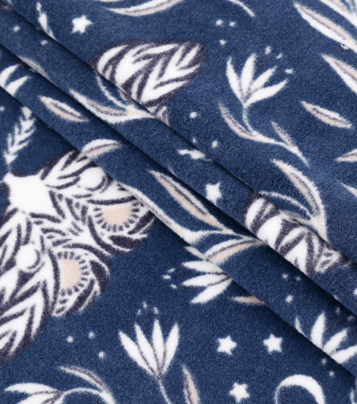 Cool Cottage Moth Luxe Fleece Fabric