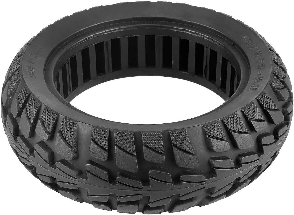 Motorized Scooter 10x2.70-6.5 Cross-Country Solid Tire for Kugoo G-Booster/G2 Pro Electric Scooter Front Rear Wheel 10 * 2.7-6.5 Tyre Accessories Motorized Scooter