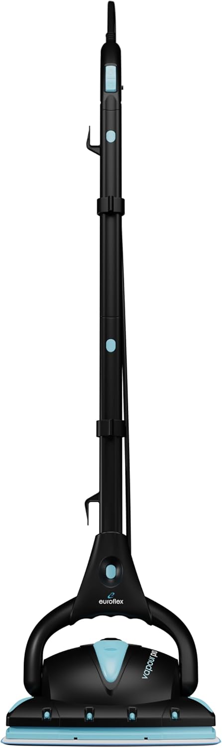 Euroflex Vapour Pro Steam Mop & All-in-One Steam Cleaner 20-Piece Set - Commercial Grade 295°F & 50 PSI - Good Housekeeping #1 Rated; Kills 99.9% Bacteria & Viruses (H1N1); 5-Year Warranty